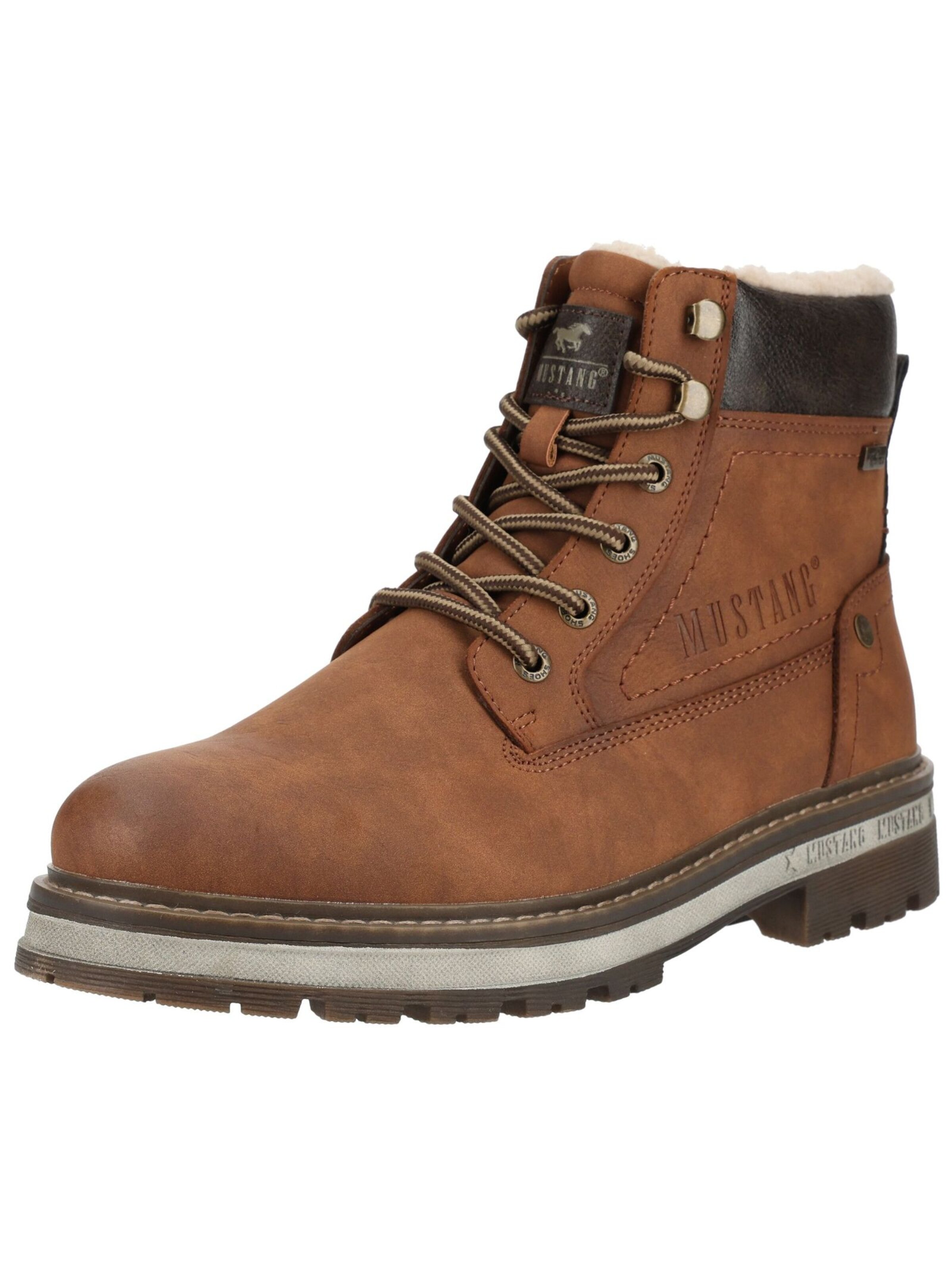 MUSTANG Lace-up boots 'Merem' in 50 in Cognac / Dark brown, Item view