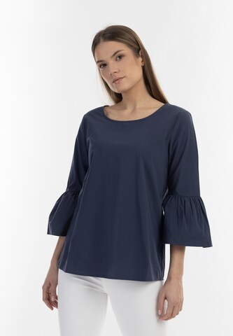 RISA Blouse 'Iridia' in Blauw: voorkant