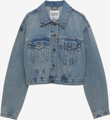 Veste mi-saison Pull&Bear en bleu : devant