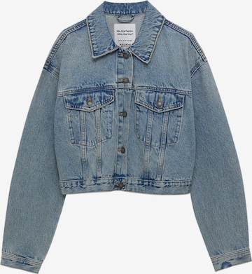 Pull&Bear Tussenjas in Blauw: voorkant