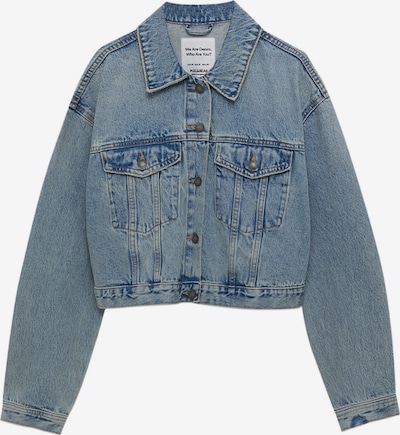 Pull&Bear Veste mi-saison en bleu clair, Vue avec produit