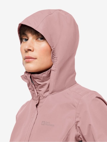 JACK WOLFSKIN Outdoor jacket 'Stormy Point' in Pink