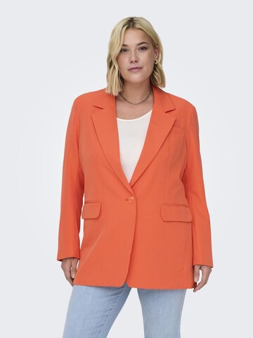 Blazer ONLY Carmakoma en orange : devant