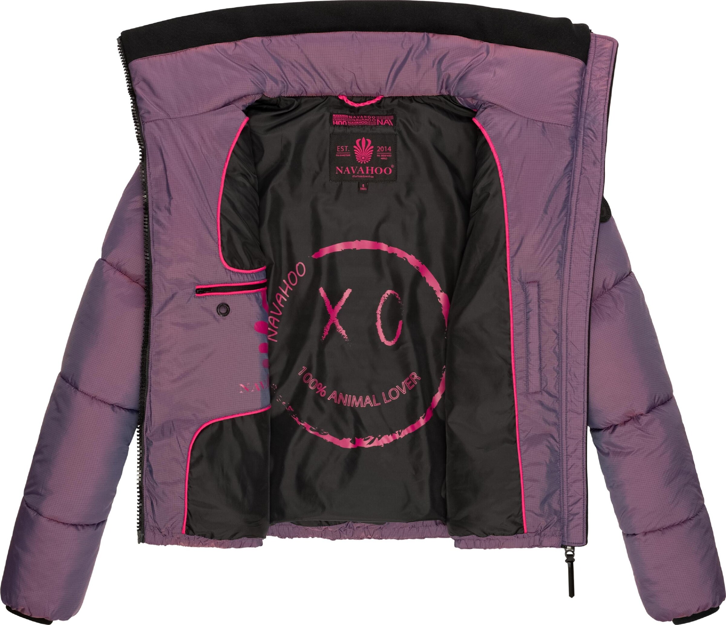 NAVAHOO Winter jacket 'Sternschnüppchen' in Purple