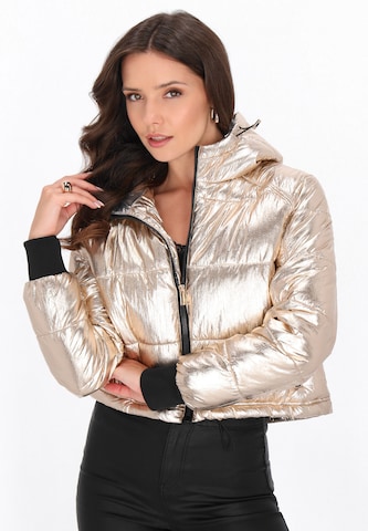 faina - Casaco de inverno em ouro: frente