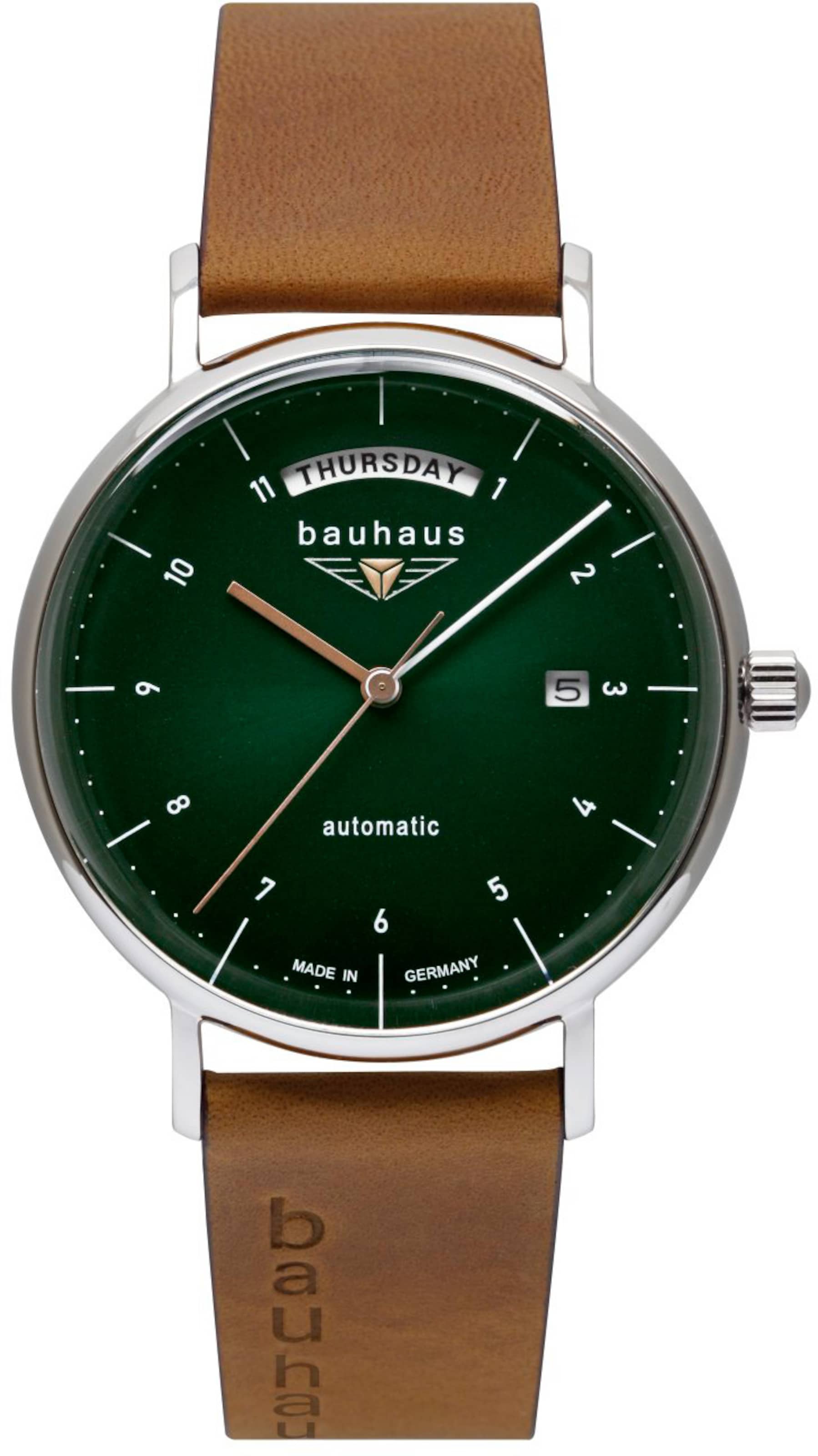 Bauhaus Analog Watch in Green: front