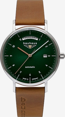 Bauhaus Uhr in Grün: predná strana