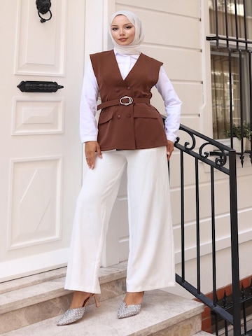 MODAMIHRAM Tunic in Brown: front