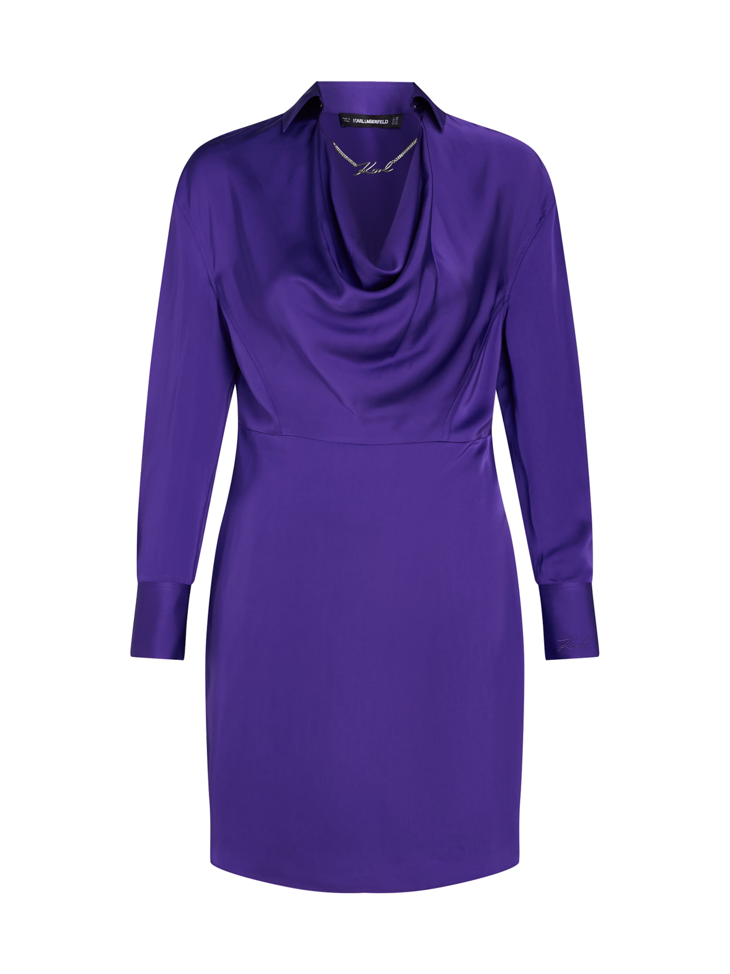 Karl Lagerfeld Obleka 'Signature Chain' | vijolična barva: sprednja stran