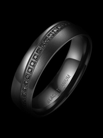 MARRYA Ring 'MARRYA Ehering BT-08 aus Black Titanium' in Black