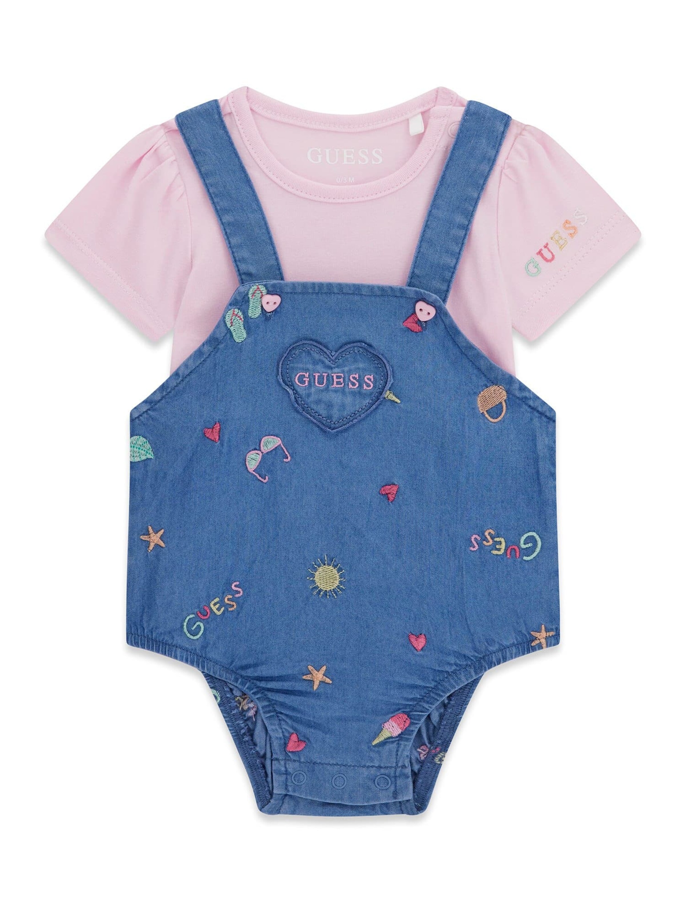 GUESS Set in Pink: front