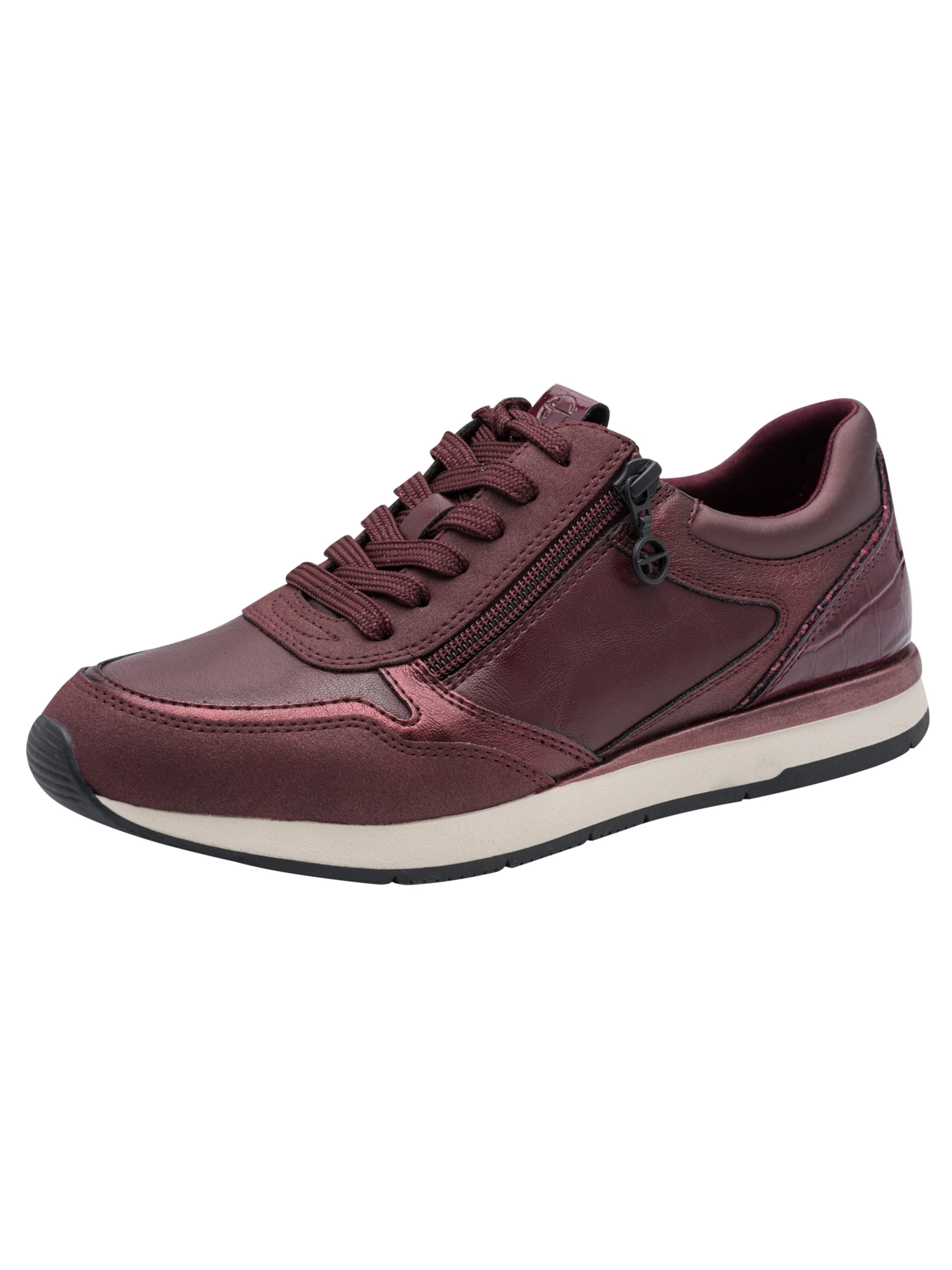 Tamaris Platform trainers in Red: front