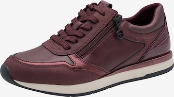 Tamaris Platform trainers in Red: front