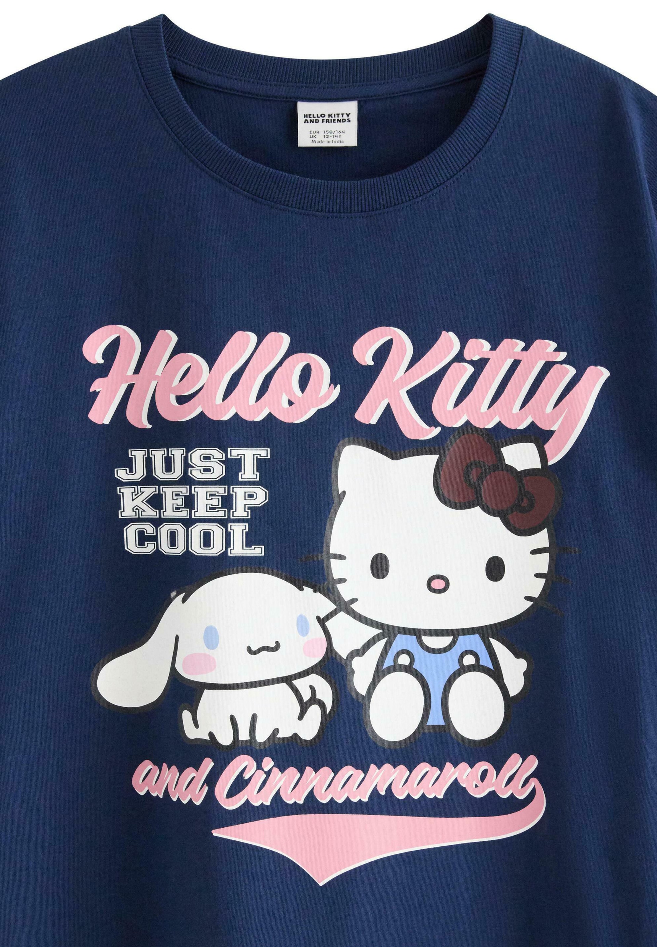 Lindex T-shirt 'Hello Kitty' i blå