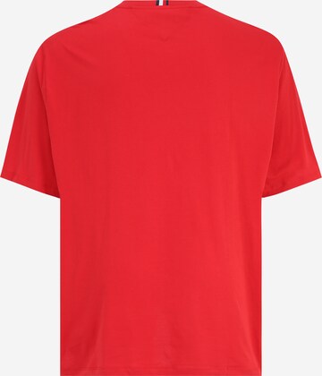 raudona Tommy Hilfiger Big & Tall Marškinėliai