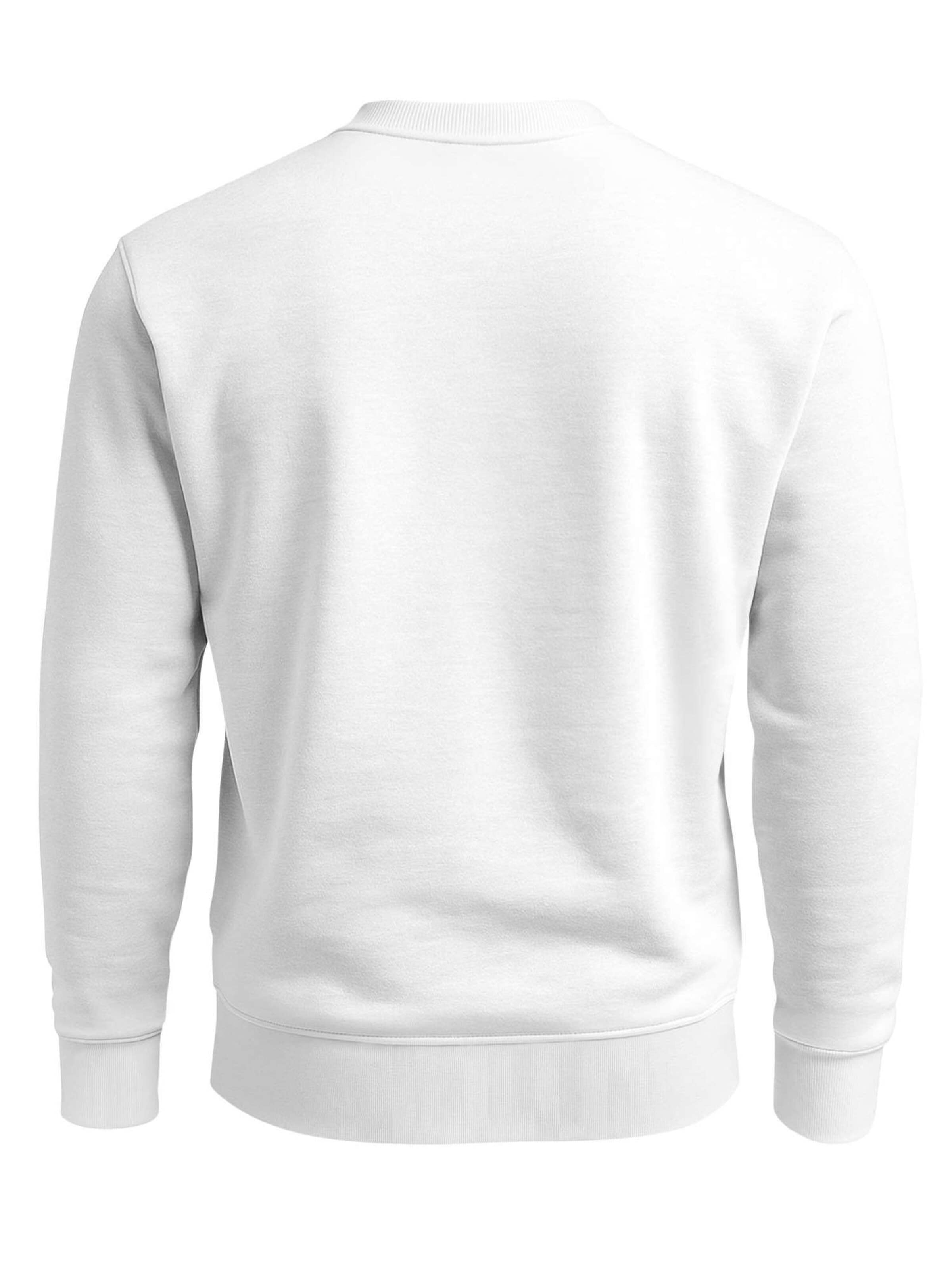 Neverless Sweatshirt 'Destination unknown' in White