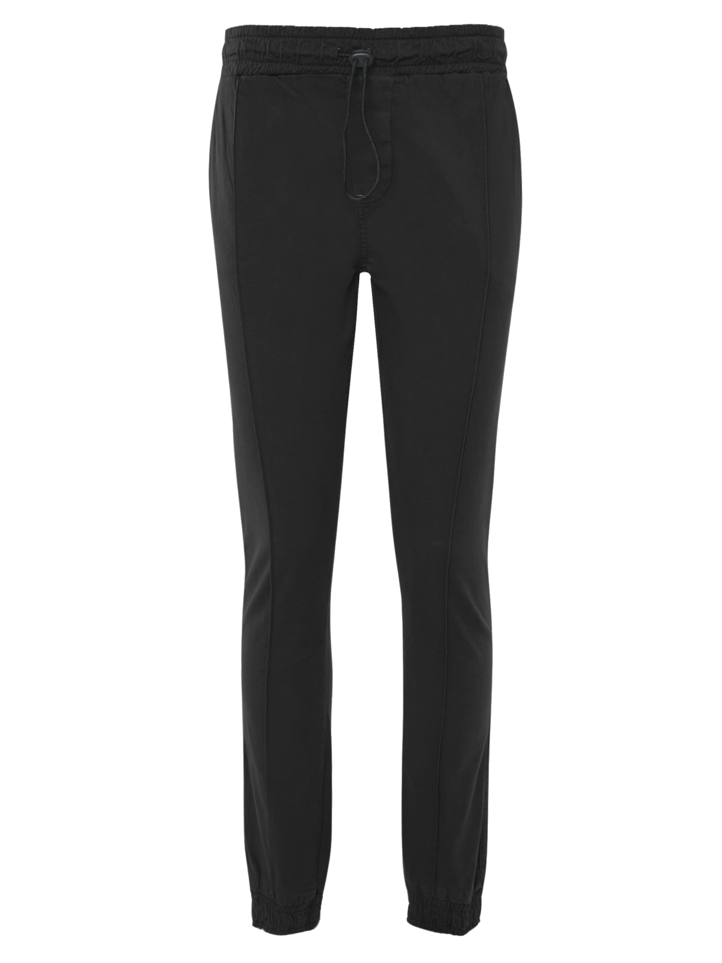 Threadbare Tapered Broek 'Metro' in Zwart: voorkant