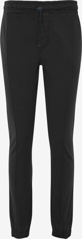 Effilé Pantalon 'Metro' Threadbare en noir : devant