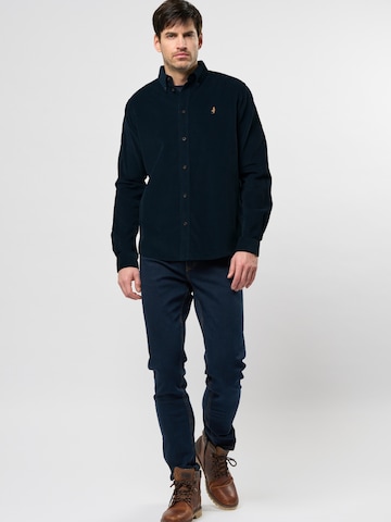 MCS Regular fit Overhemd 'James ' in Blauw