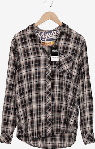 REPLAY Button Up Shirt in L in Brown: front