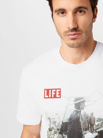 Only & Sons T-Shirt 'ONSLIFE MAGAZINE' in Weiß