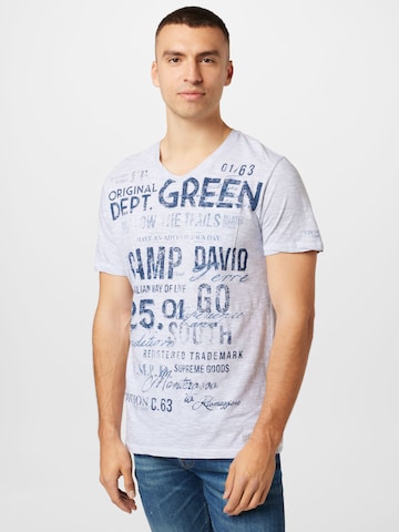 balta CAMP DAVID Marškinėliai: priekis