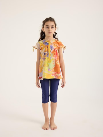 Costume intero di MARINA in arancione: frontale