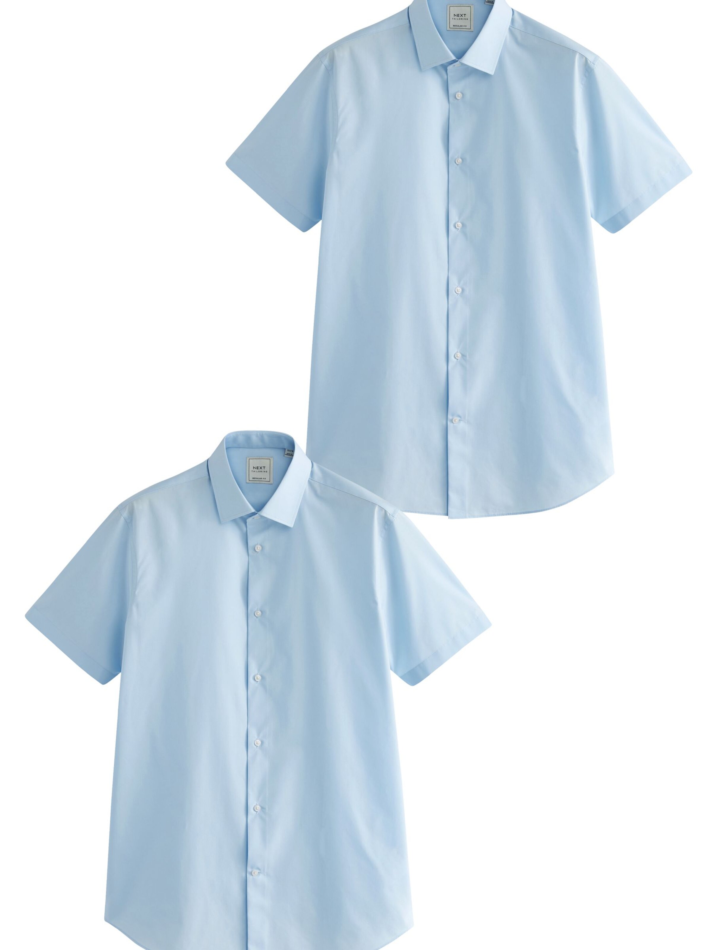 Next Regular Fit Businesshemd in Blau: Vorderseite