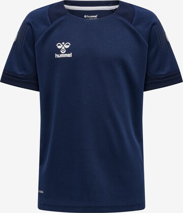 Hummel Performance Shirt 'Lead Poly' in Blue: front