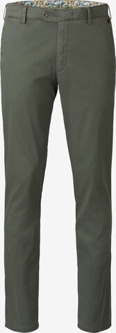 MEYER Regular Chino Pants 'Bonn' in Green: front