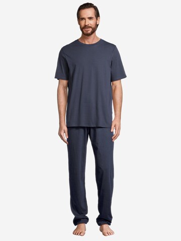 SCHIESSER Pajama short 'Night & Home' in Blue