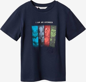 MANGO KIDS Shirt 'Assemble' in Blue: front