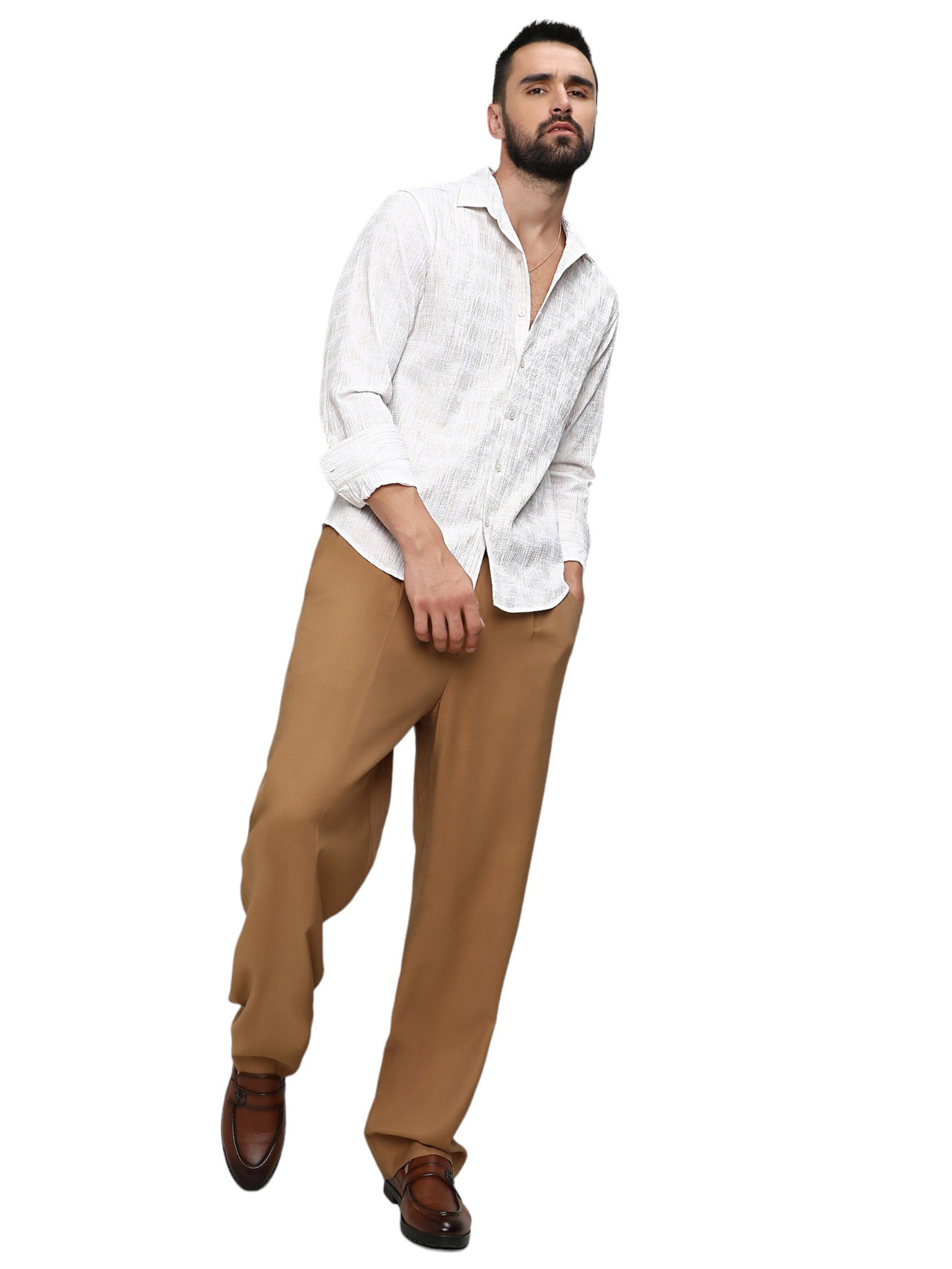 Campus Sutra Regular fit Skjorta &#x27;Raiden&#x27; i vit