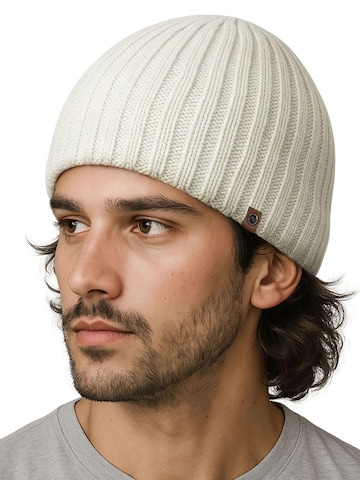 Neverless Mütze '2383' in Beige: Vorderseite