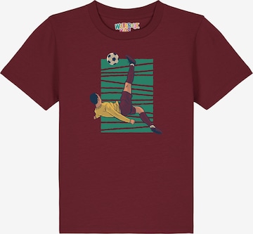 watabout.kids T-Shirt 'Fußball' in Rot: Vorderseite