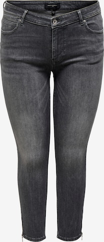 ONLY Carmakoma Slimfit Jeans 'Karla' in Grijs: voorkant