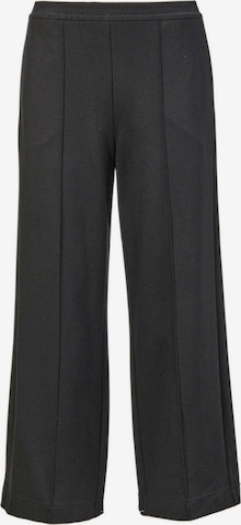 Goldner Trousers with creases in Black: front