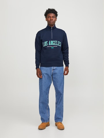 JACK & JONES Sweatshirt 'Bradley Cedric' i blå