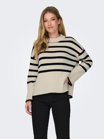 ONLY Pullover 'HELLA' in Beige: predná strana