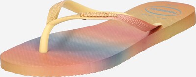 HAVAIANAS Séparateur d'orteils 'SUNSET' en jaune / rose clair, Vue avec produit