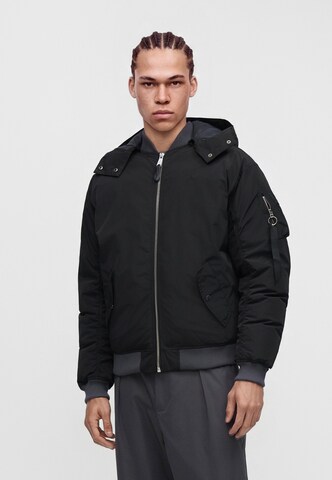Veste mi-saison 'Ma-1' ALPHA INDUSTRIES en noir : devant