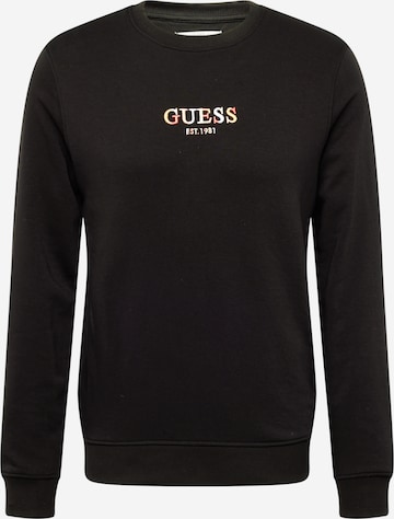 GUESS - Sweatshirt em preto: frente