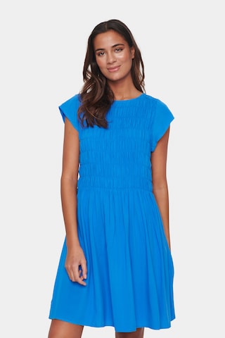 SAINT TROPEZ Summer Dress 'Gisla' in Blue: front