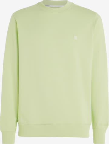 Calvin Klein Jeans Sweatshirt in Groen: voorkant
