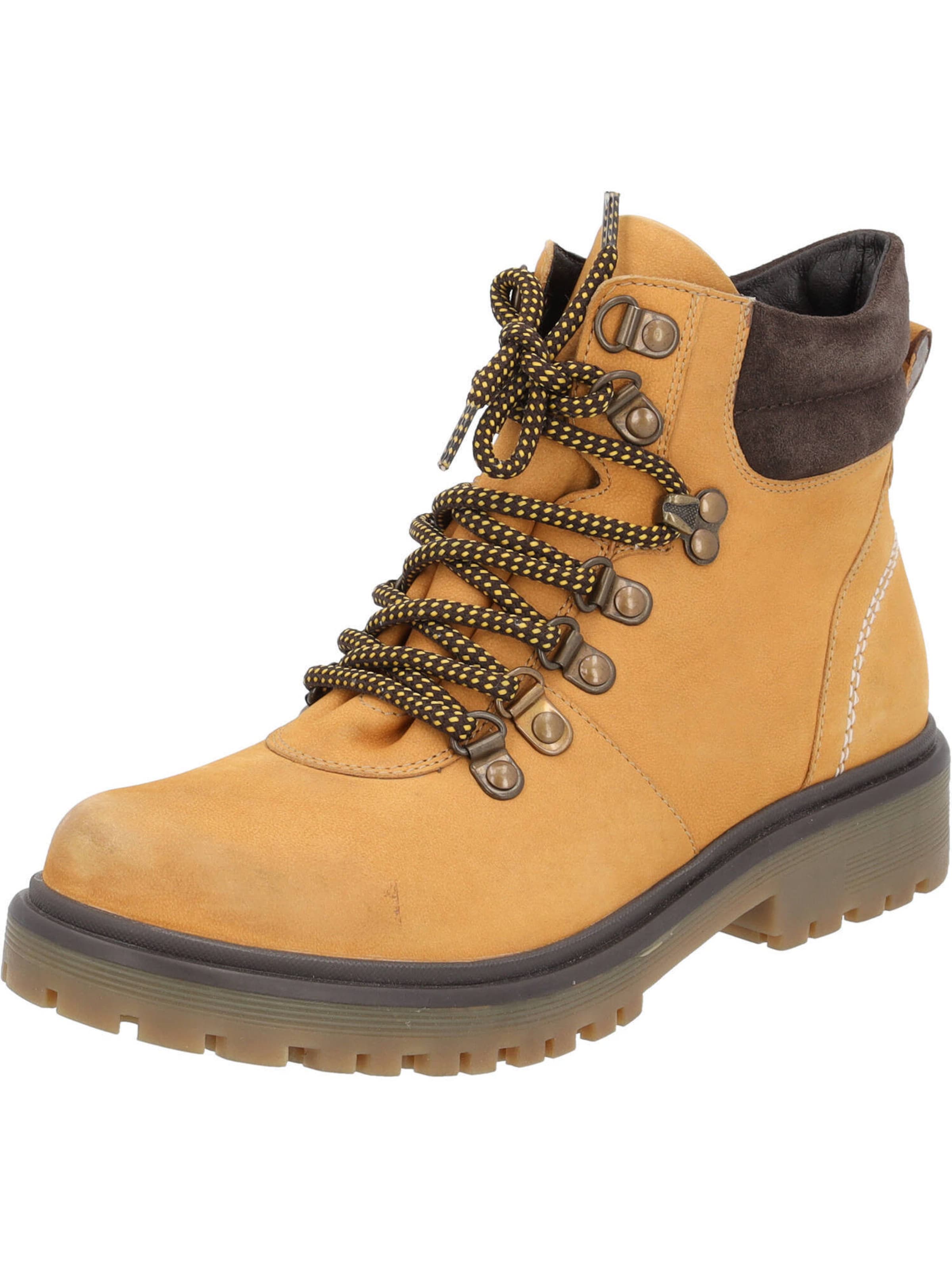 Palado Lace-up bootie 'Lanesi' in Yellow: front