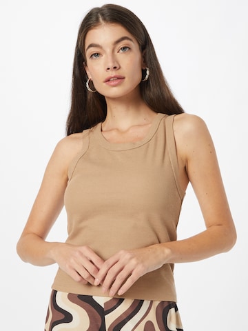 CASA AMUK Top in Brown: front