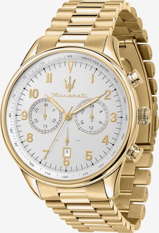 Orologio analogico di Maserati in oro: frontale