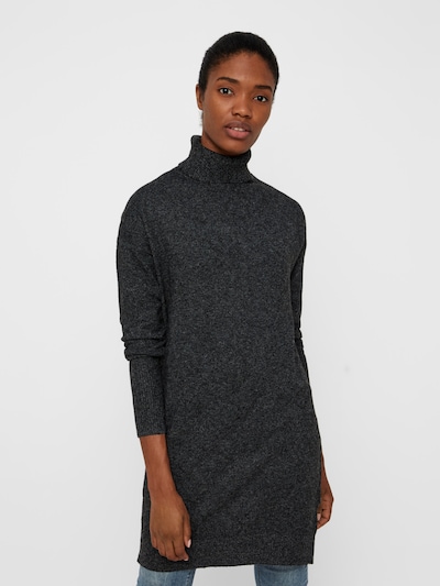 VERO MODA Pletena obleka 'BRILLIANT' | antracit barva, Prikaz modela