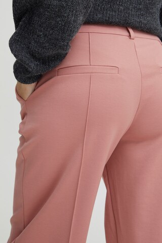 ICHI Wide leg Pantalon 'KATE' in Roze