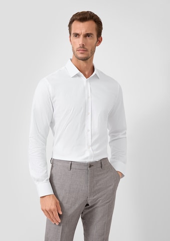 s.Oliver Regular Fit Hemd in Weiß: Vorderseite
